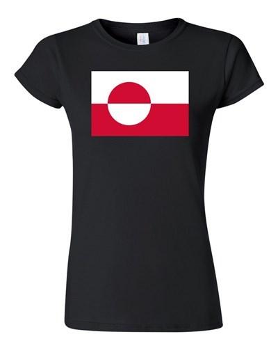 Junior Greenland Country Flag Denmark Nuuk State Nation Patriotic DT T-Shirt Tee Unisex T-Shirt M