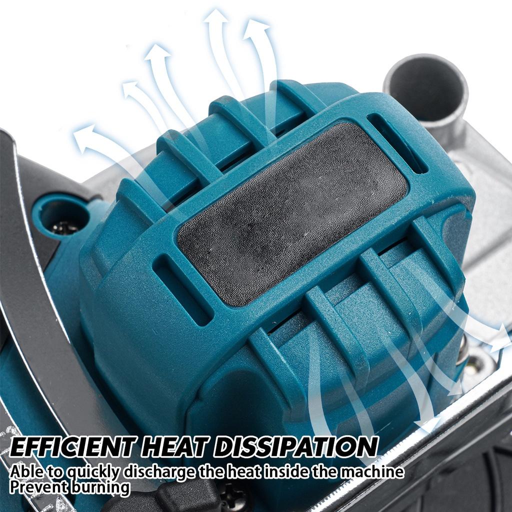 1850W 132MM/125mm 388VF Brushless Cordless Electric Circular Saw 0- 45° Adjustable Handle Power Tools Woodworking Machine