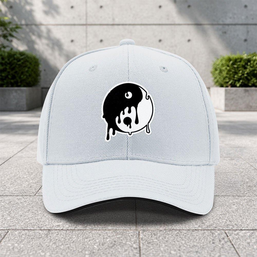 1pc Lava Tai Chi Adjustable Sandwich Baseball Cap Trendy Printed Craft Suitable For Outdoor Sports And Camping Enthusiasts