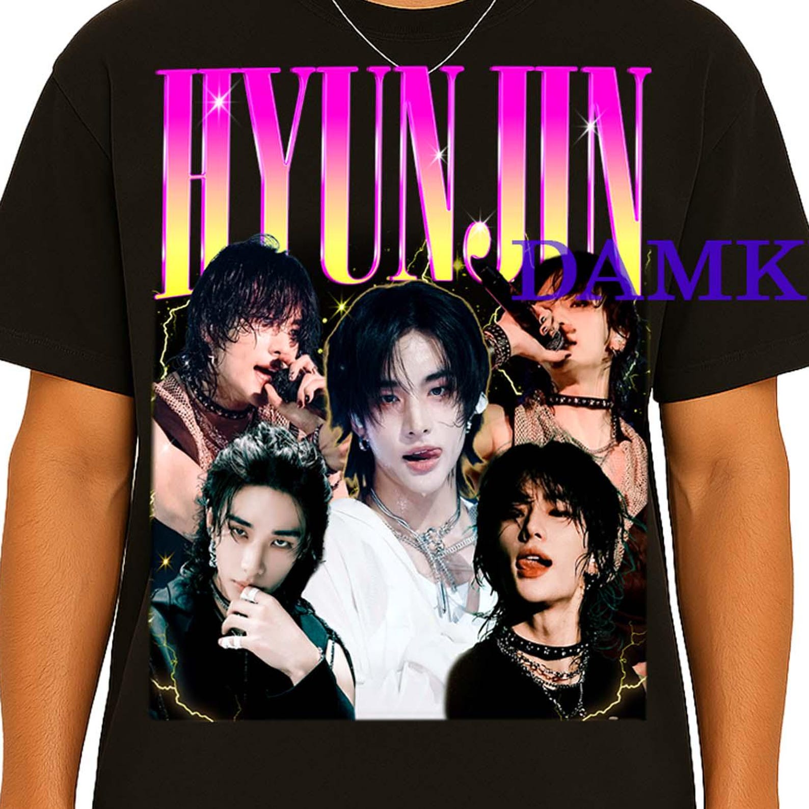 Hyunjin Shirt, Hyunjin Retro TShirt, Hyunjin Retro Fan Tees, Hyunjin Bootleg Tee, Hyunjin T-shirt, Stray Kids Shirt, Felix Stray Kids Tee M