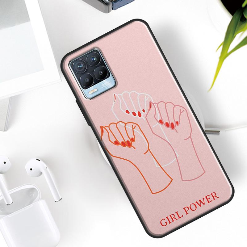 Hand hält Mond Finger Herz Hülle Für Realme 15 11 12 13 14 Pro Plus C53 C55 C51 C25 C63 C61 C65 C67 C71 C75 GT6 GT7 Pro