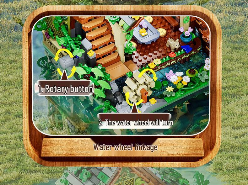 Cross-border Teddieson Elf House Building Blocks: Educational Interlocking Toy Set for Children