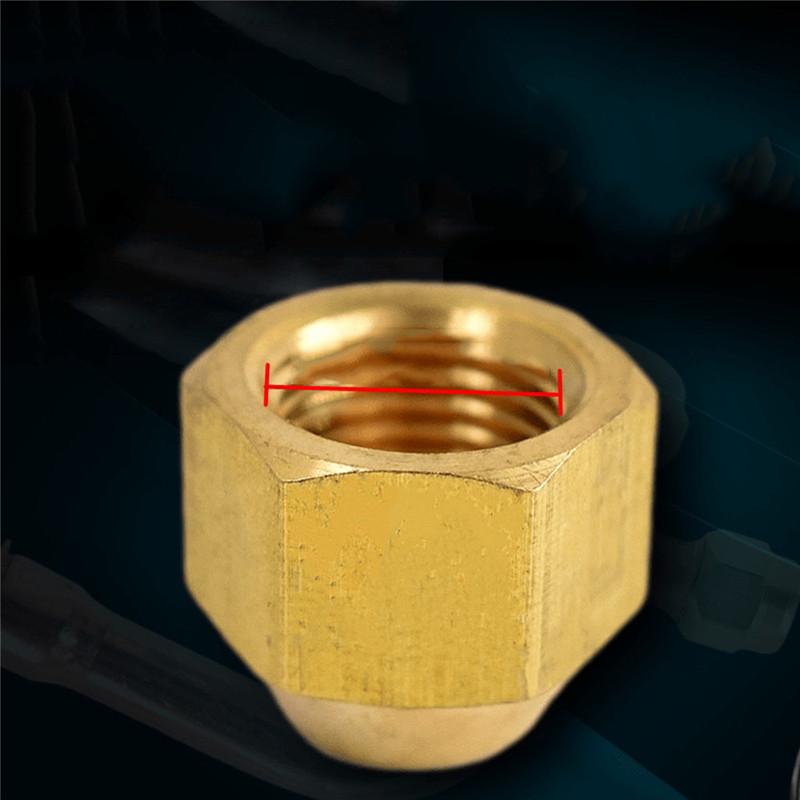 Copper Screw Cap Air Conditioner External Unit Valve Cap Conditioner Shut-off Valve Cap 9.8/ 11/ 15/ 17/21/ 24.5mm Threaded Plug
