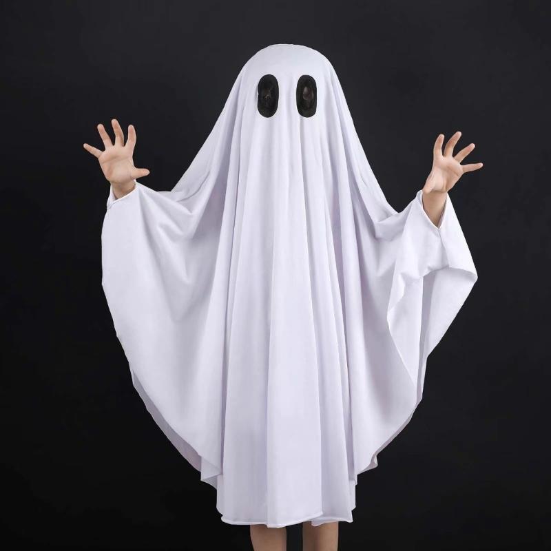 Kids Halloween Scary Hooded Cape, Halloween Scary Cloak Cosplay Costumes Halloween Cape Scary Costume