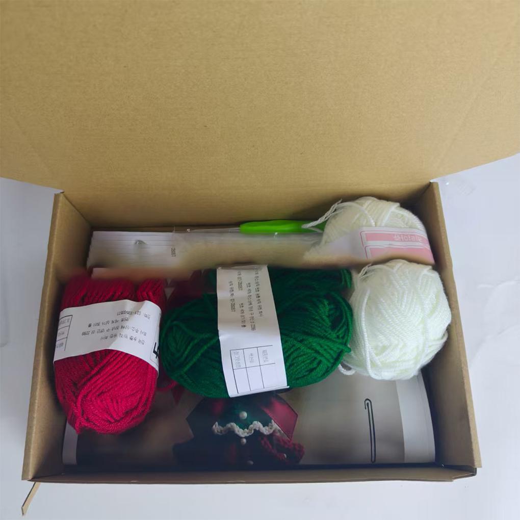 DIY Crochet - Holiday Decoration Set, Tree with Options. Beginner's Kit Hooks, and Instructions for Decoration