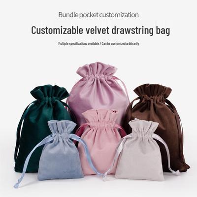 Neue Samt-Kordelzugtasche für Schmuck & Geschenke - Anpassbare Aufbewahrungstasche für Accessoires und Schmuckstücke