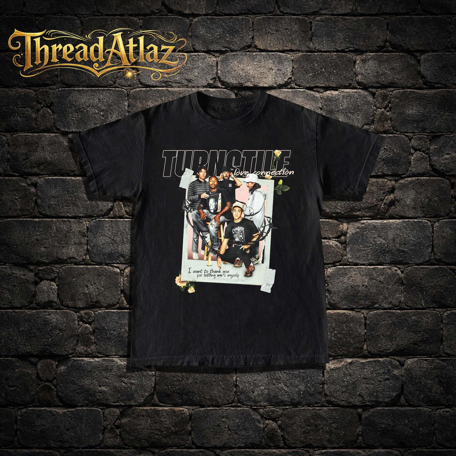 Turnstile T-Shirt - Rock Music Shirt - Love Connection - Time & Space - Nonstop Feeling - Turnstile Merch - Unisex Rocker Clothing XL