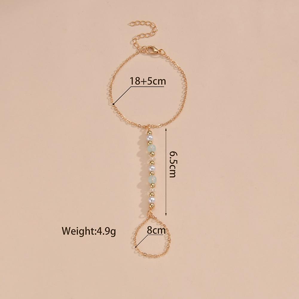 Personalized Internet Celebrity Wind Rice Beads Mix and Match Pearl Finger Bracelet Creative Women Adjustable Bracelet