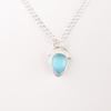 Blue Cat's Eye Gemstone 925 Stamped Silver Jewelry Pendant New Year Gift For Her PP-56-39