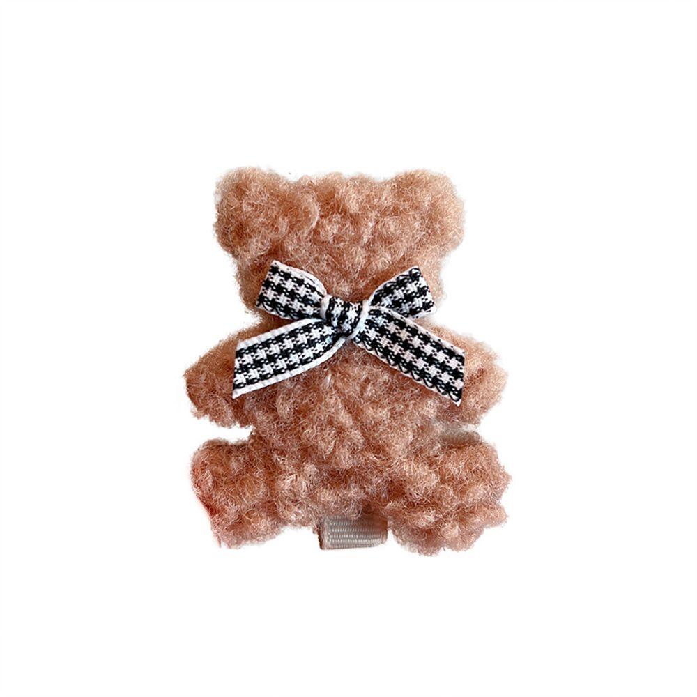 Headdress Plush Girl Female Korean Style Barrettes Bear Hairpin Women Hair Clips Hair Accessories