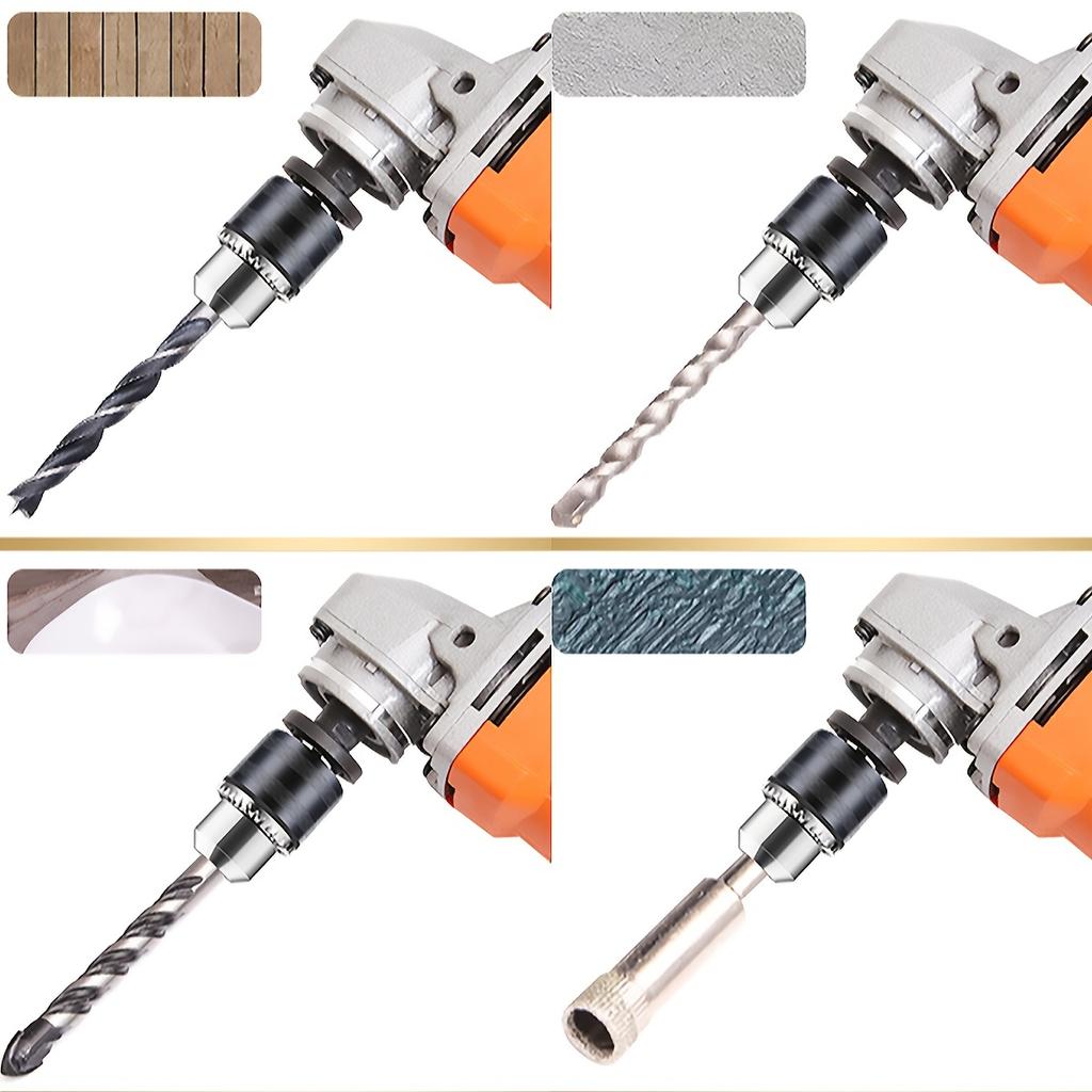 Drill Chuck with Key 1.5-10mm Drill Press Chuck Replacement 3/8-24UNF Mount for Impact Driver Power Drill Press Chuck with Key