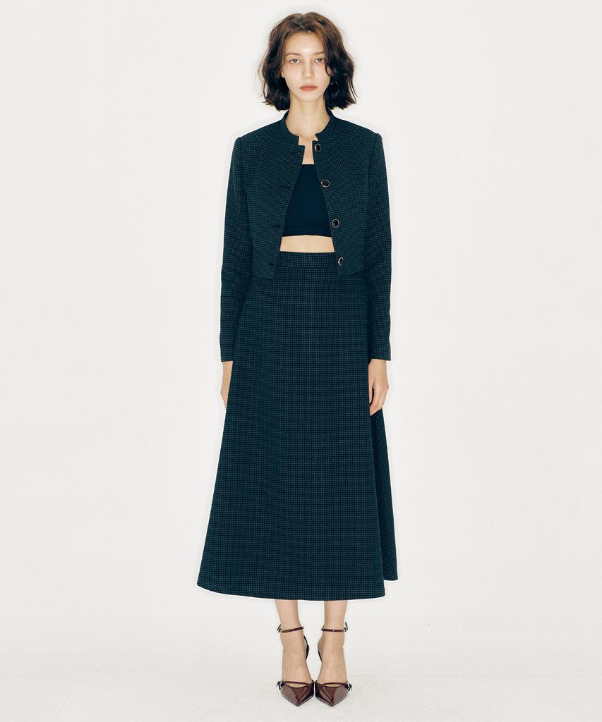 Vi Lac Tea A-Line Long Skirt
