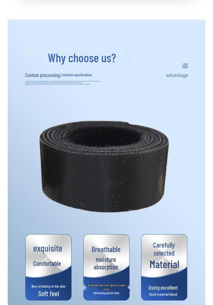 Velcro Back-to-Back Zip Tie with Self-Adhesive Hook for Bundling Cables and Wires