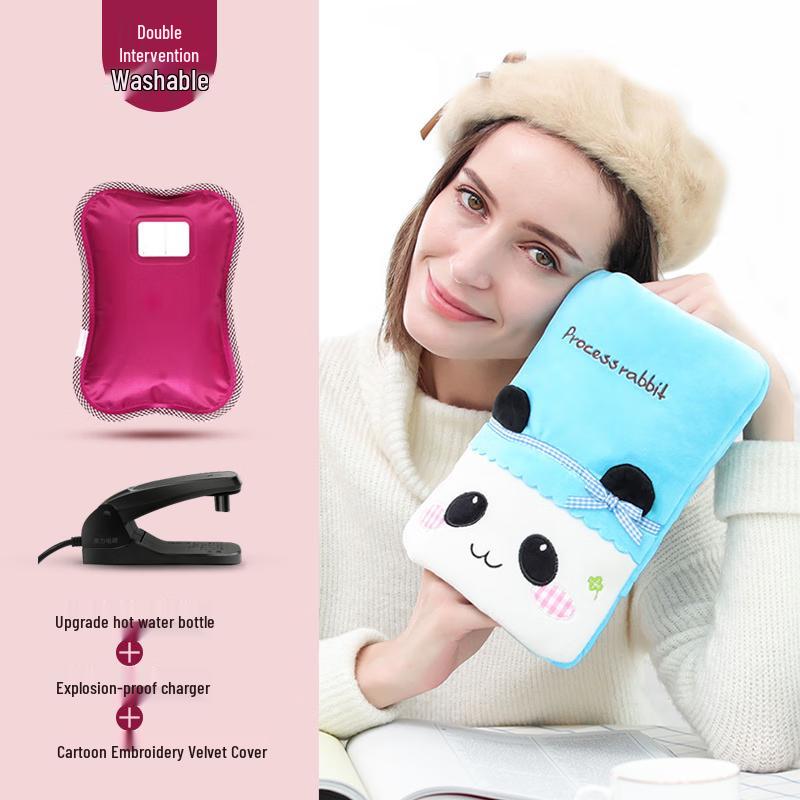 Cartoon Panda Rechargeable Hot Water Bag Hand Warmer