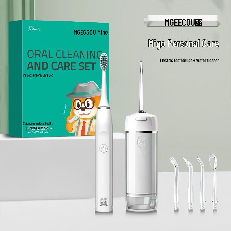 

MEEEGOU MC522 Electric Toothbrush & Oral Irrigator Gift Set CN plug (adapter included)