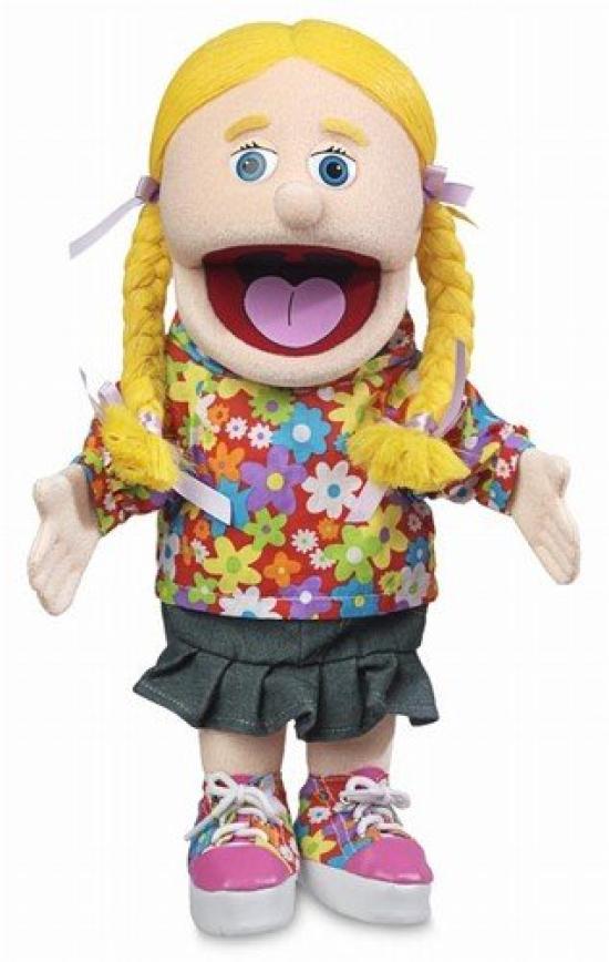 

Silly Puppets 36cm Cindy w Blonde Hair (Peach)