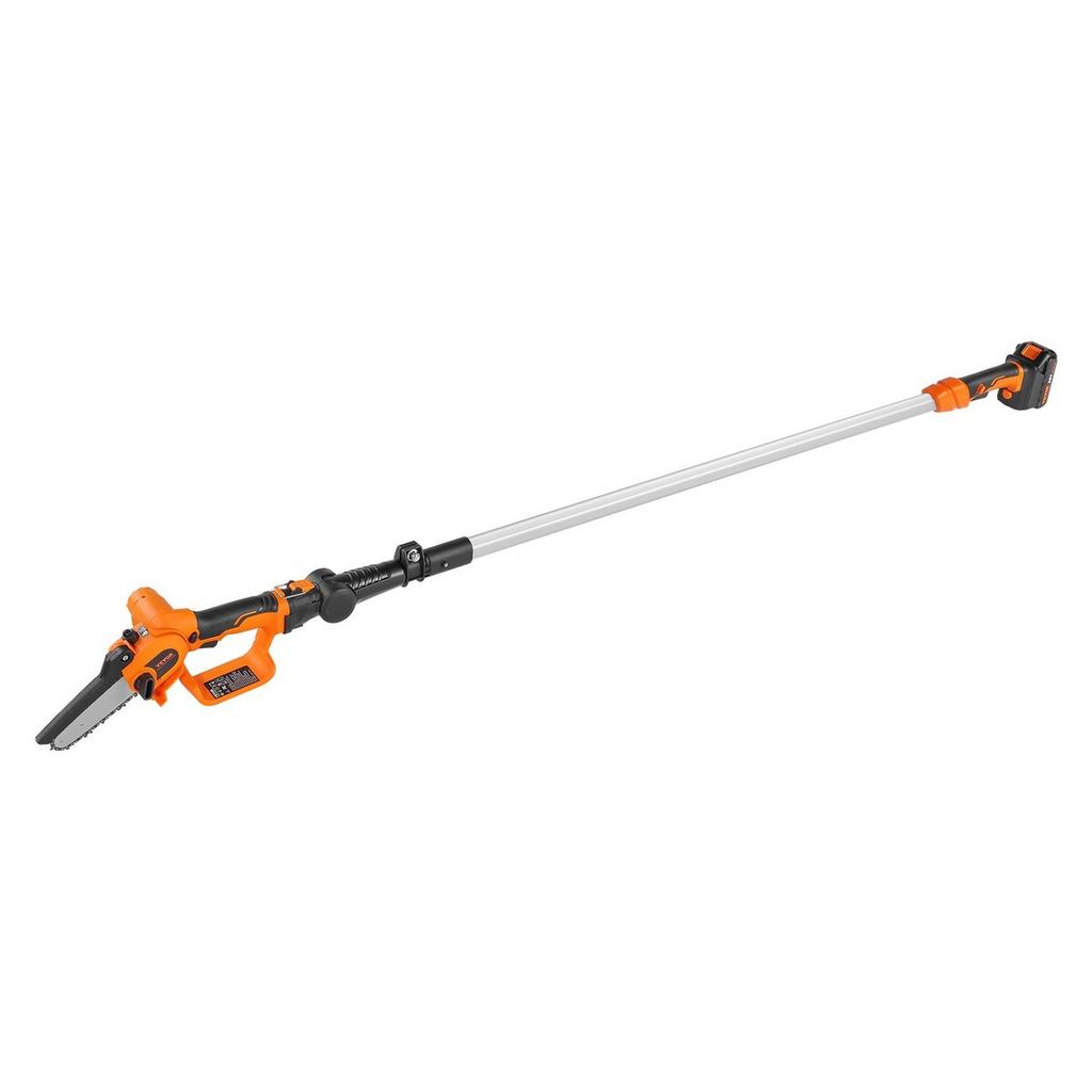 2-in-1 Cordless Pole Saw & Mini Chainsaw, 20V 2Ah Battery Pole Chainsaw, 5" Cutting Capacity 8 Ft Reach Pole Saw for Branch Cutting & Tree Trimming