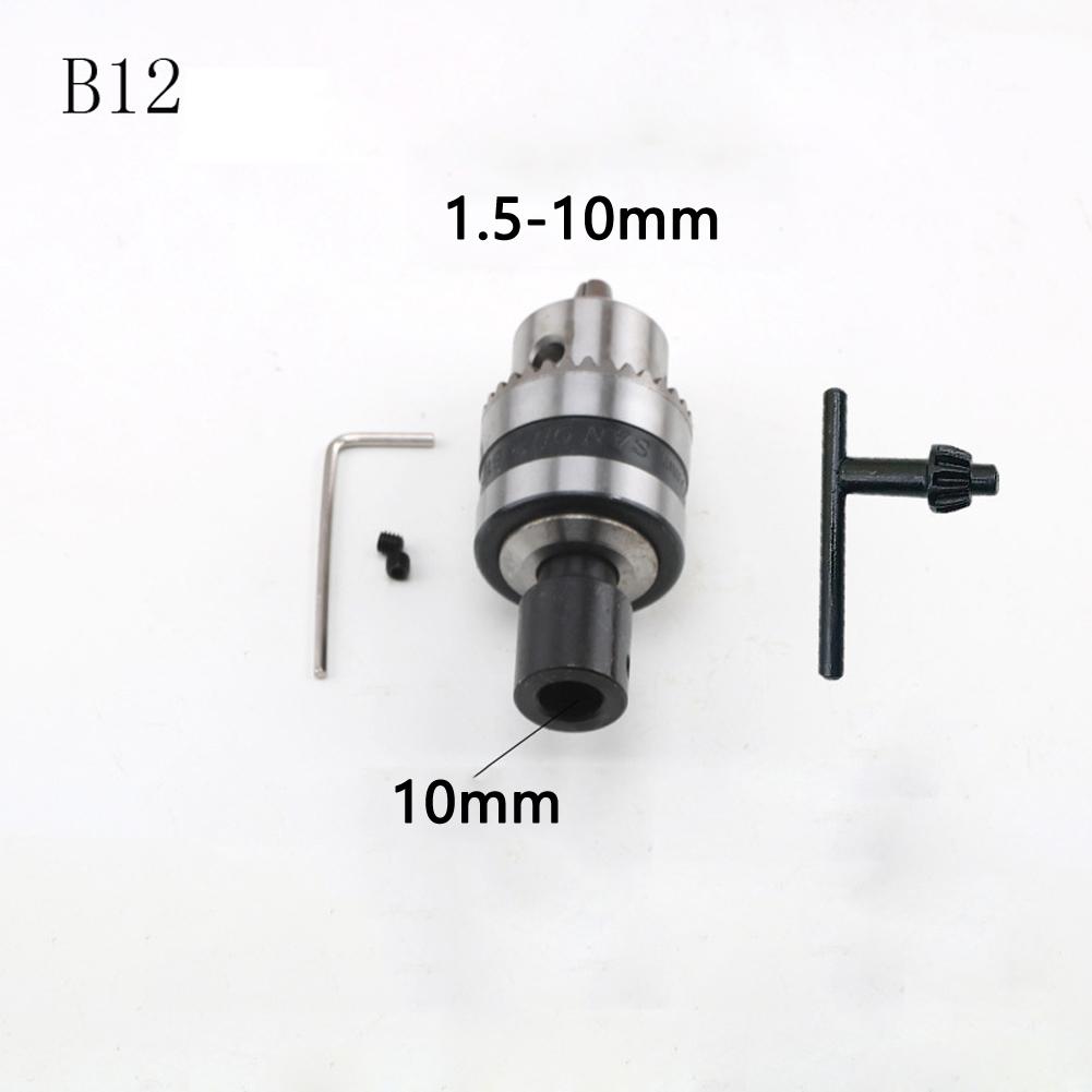 CNC Machine B12 Drill Chuck with Wrench Clamping Range 1 5 10mm Suitable for Milling Machine and Wood Working Projects