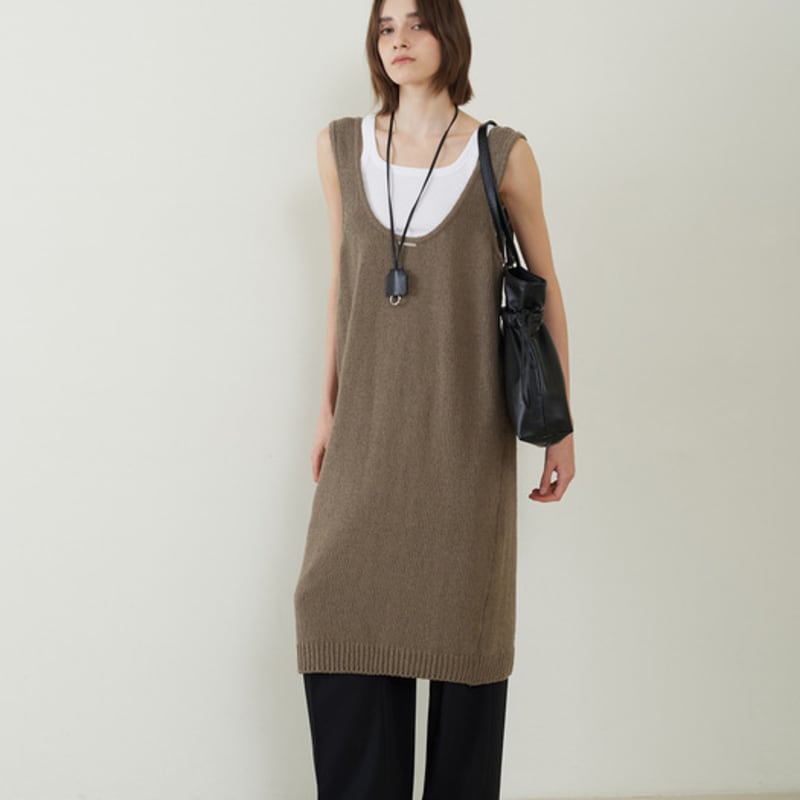 fromwhere Key Ring Necklace Black