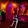 Handheld Torch Prop LED Light,18.05inch Long,Realistic Flame Torch For Games Themed Party Camping Halloween Easter,Resin Lampshade And Retro Handle