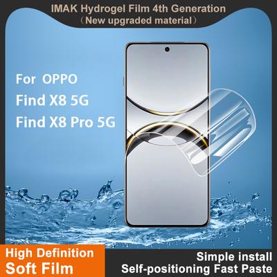 For OPPO Find X8 Pro 5G Glass IMAK Hydrogel Film 4th Generation Full Coverage Screen Protector