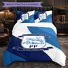 Set Biancheria da Letto Preston North End Football 3 Pezzi Morbido Copripiumino con Federe Set Decorazione Camera da Letto per la Casa