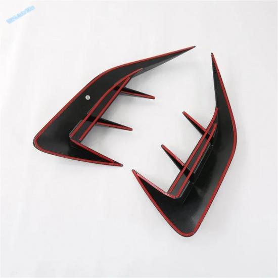 LAPETUS Rear Bumper Air Vent Outlet Cover Trim for Lexus NX 260 350h 2022-2025 ABS Carbon Fiber Look 2 Pcs/Set