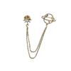 Tassel Collar Chain Fashion Brooch Formal Luxury High-end Style Rhinestone Accessory Jewelry Accessory