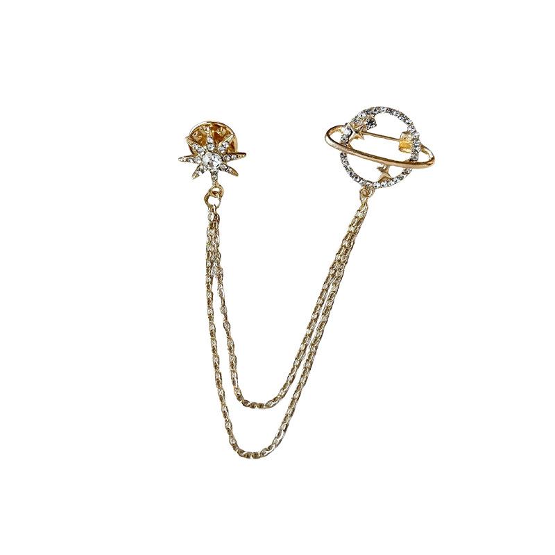 Tassel Collar Chain Fashion Brooch Formal Luxury High-end Style Rhinestone Accessory Jewelry Accessory