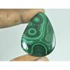 29X40X05MM Natural Green Malachite Pear Shape Cabochon Loose Gemstone 85Cts. G-260