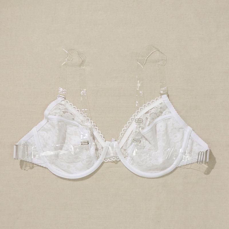 Women Plus Size Invisible Bra with Wired Sexy Lace Lingerie Unlined Bra Backless Underwear 85C 85D 90C 90D 95C 95D 100C 100D