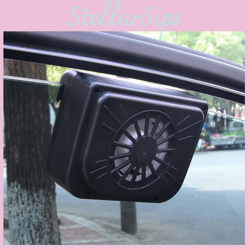 Solar Powered Car Window Windshield Auto Air Vent Cooling Fans Tools System