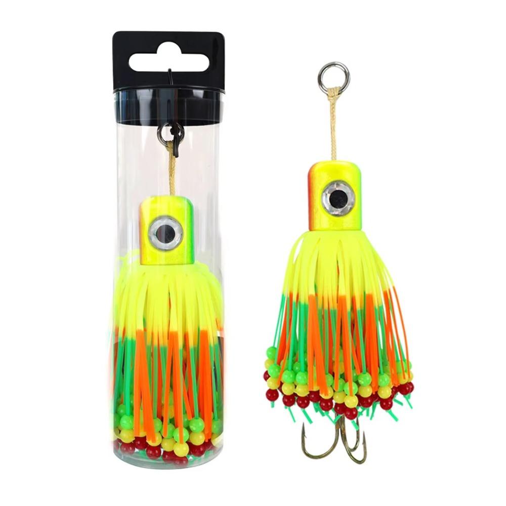 

Rubber Material Cronk Tairubber Lure 150g Weight Artificial Fishing Bait Teaser Hooks Sea Fishing 150g-D