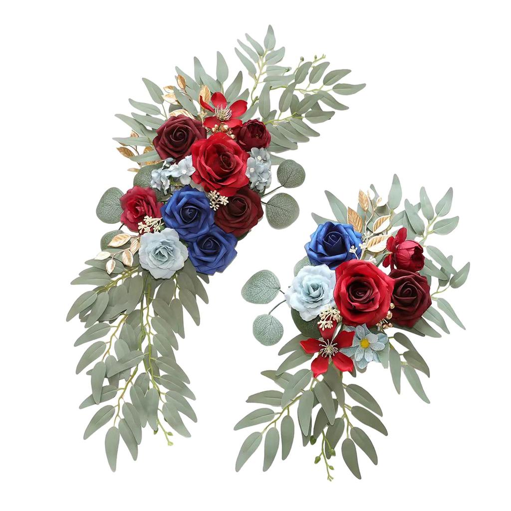 2x Wedding Arch Flowers Rustic Artificial Flowers for Reception Party Wall