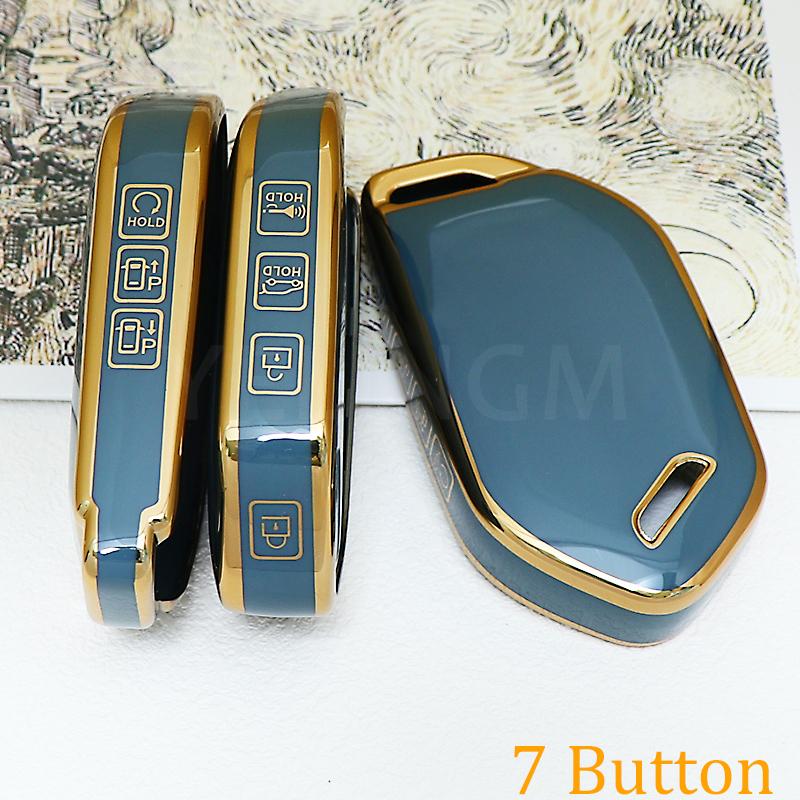 4/5/6/7/8/9 Bottons Car Smart Remote Key Case Cover for Kia Carnival EV9 Picanto GT Line 2024 Auto Shell Fob Holder Accessories