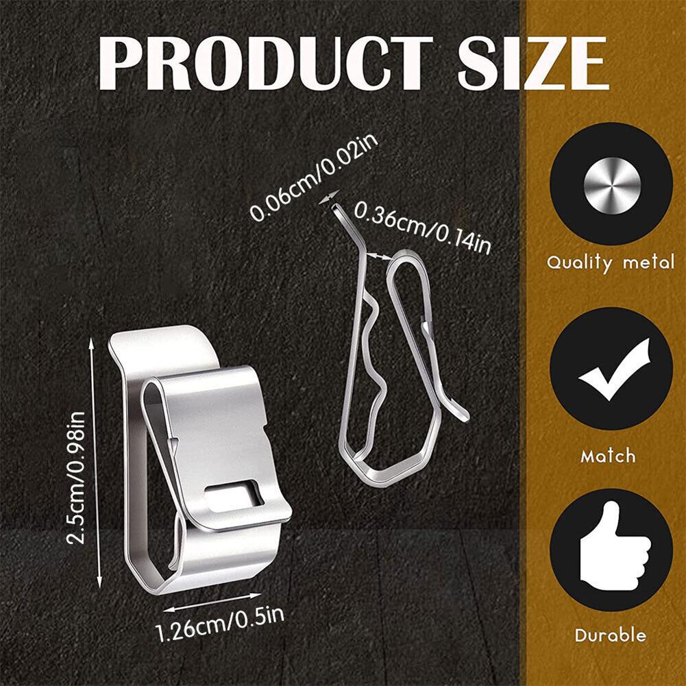 100pcs Solar PV Cable Clip Clamp Stainless Steel 2-wire Clamp Photovoltaic Panel Wire Clips Cable Clamps For PV Wiring Boat