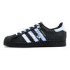 adidas Originals SUPERSTAR Dusky Blue Star Rutschfeste Low-Top Skateboard-Schuhe Unisex Schwarz Blau EG4959(Team335- )