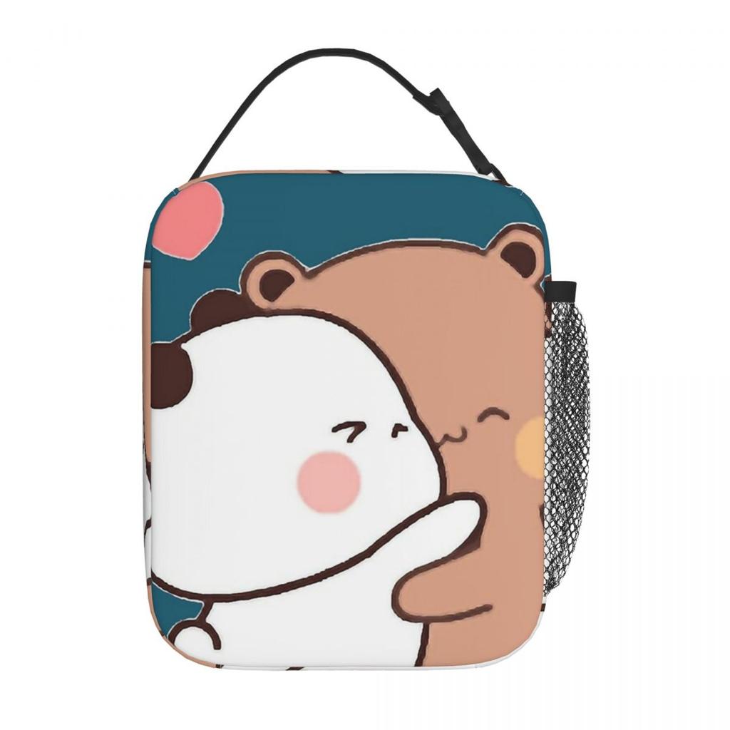 Bubu Dudu Cartoon Panda Bears Insulated Lunch Bag for Women Children Leakproof Food Boxes Thermal Lunch Box Tote
