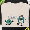 Cloud Floppy Disk Funny T-Shirt Hi Grandpa Floppy Disk 90s Computer Geeky Humor Aesthetic Retro Technology T IT Technician Shirt