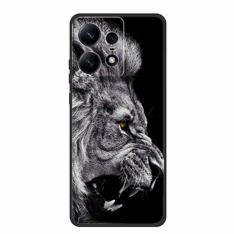 For Moto Edge 50 Pro Case Animals Soft Silicone TPU Phone Cases Back Cover For Motorola Edge 50 Pro 5G Wolf Protector Cool funda