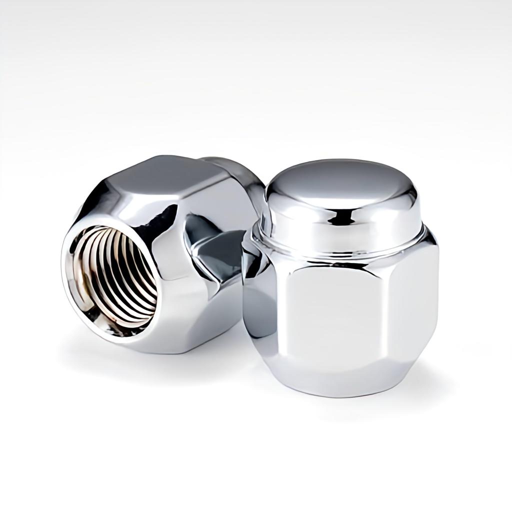 Suzuki Light "Genuine Type" 4 Hole Aluminum Wheel Nuts Chrome Plated 16 Pieces