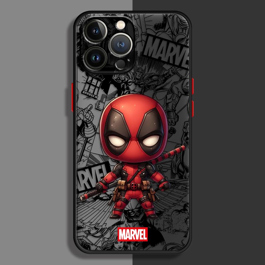 Fodral för iPhone 17 Pro Max 7 8 SE 16 Plus 13 Mini 14 12 11 15 17e Air XS XR Baksida Telefonfodral Deadpool Och Wolverine