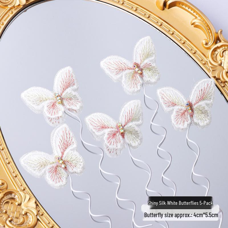 Toppere de tort fluturi roz cu margini aurii - Perfecte pentru sărbătorile de ziua de naștere ale prințeselor