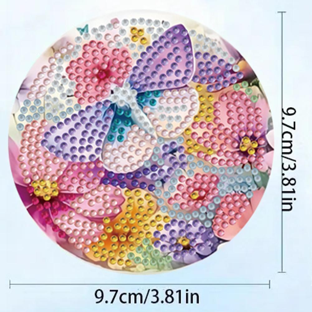 8pcs Animal DIY Diamond Painting Art Coaster Kit Special Shape Diamond Painting Crafts Coaster for Adults Beginner Gift Supplies