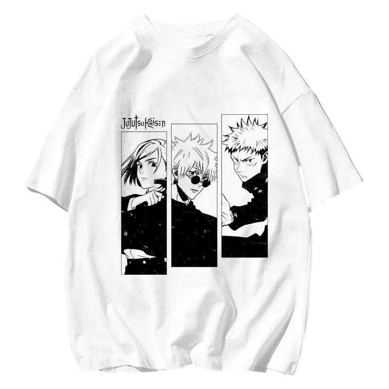 Jujutsu Kaisen Gojo Satoru Toru Yuuji Printed T-shirt Men's and Women's T-shirt Hip Hop Streetwear Oversized Tshirt Clothing Boy Girl Tee