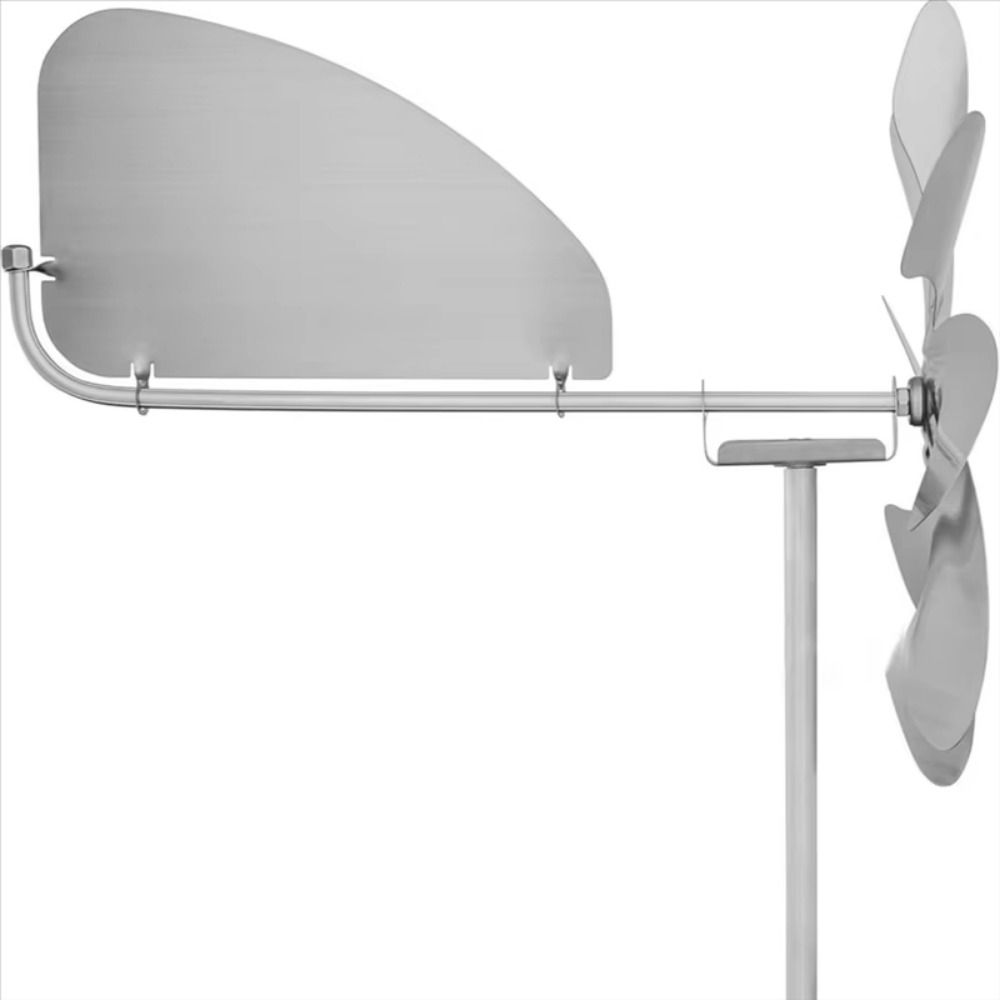 Removable Stainless Steel Windmill Corrosion Resistance Waterproof Rotating Garden Pinwheels Ball Bearing 360° Rotatable