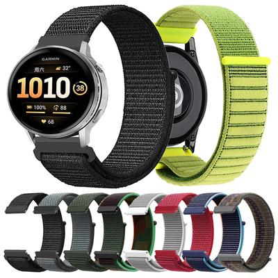20 22mm Nylon-Schlaufenband für Garmin Venu 4 3 2 sq/Forerunner 265 255 570 165/Vivoactive 5 Band für HUAWEI WATCH GT6 Pro Armband