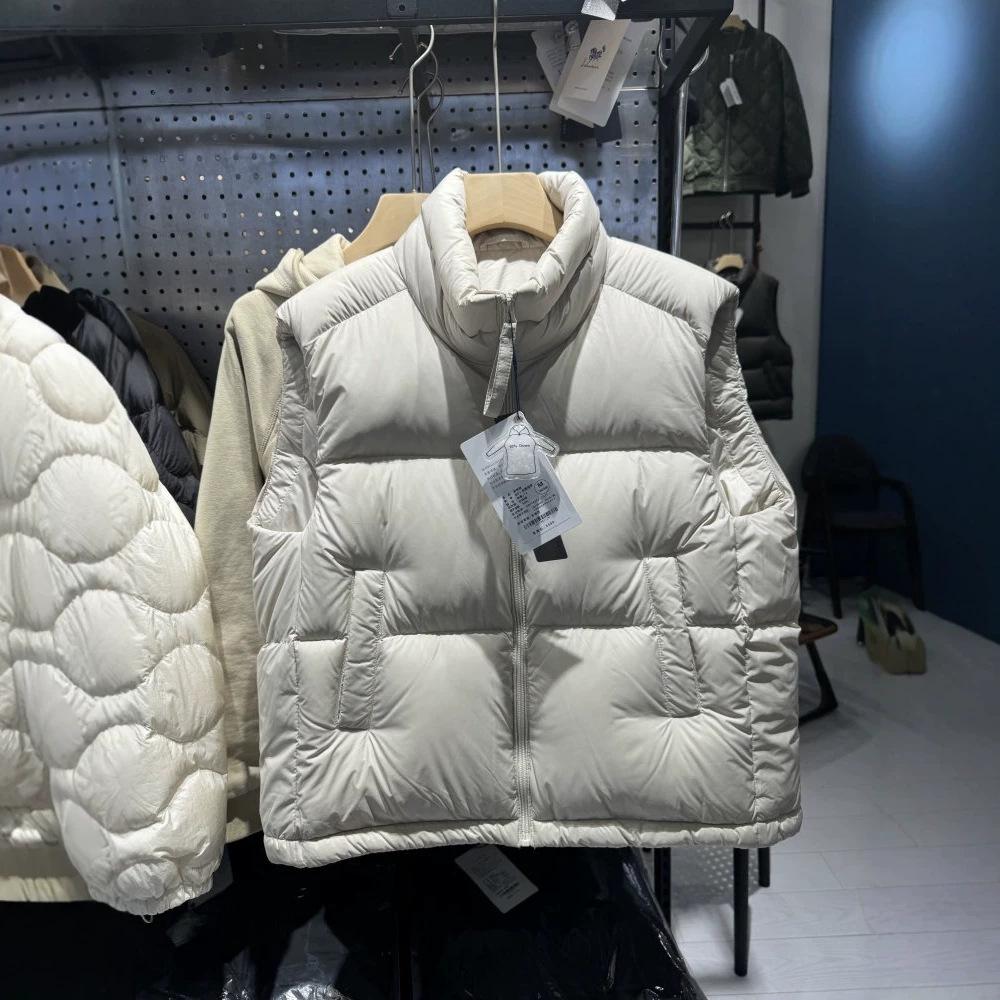 New standard duck down thickened foreign style high-end down vest women's new stand-up collar down jacket vest vest vest