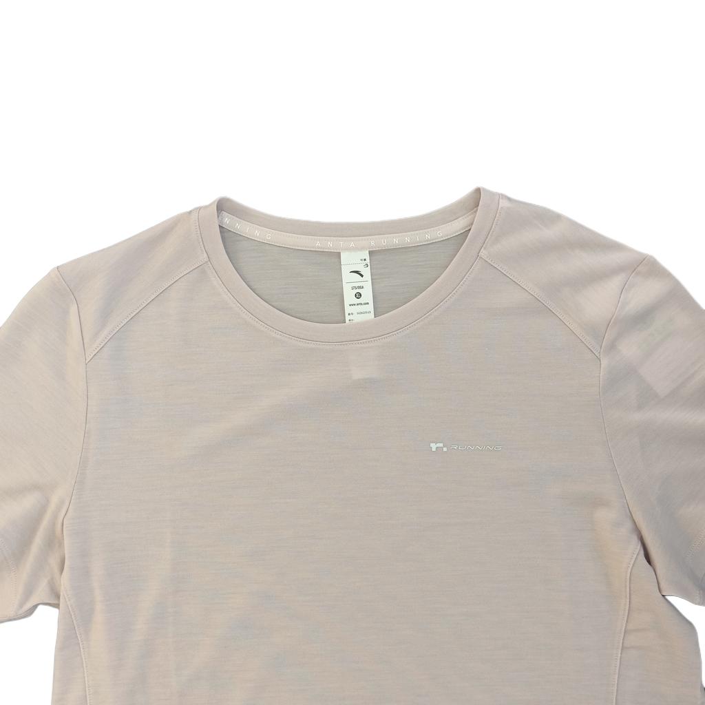 Anta Lightweight Breathable Sports Shoulder Sleeve T-Shirt Women tops 162625115-1