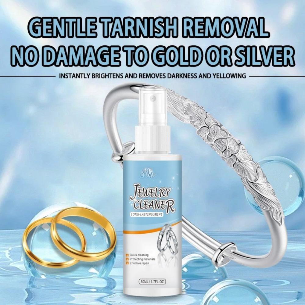 1 Bottle Jewelry Cleaning Spray Jewelry Cleaner Jewel-like Shiny Metal Surface Quick Repair and Protection